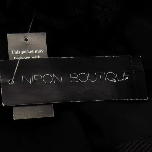 Nipon Boutique "Garden Oasis" 2-Piece Business Suit Black Size 8 NWT - Picture 11 of 16